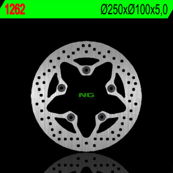 Tarcza Hamulcowa Tył Kawasaki ZRX 1100/1200 ’99-’06, ZZR 1200 ’02-’05 (220X100X5) (5X10,5Mm) | NG
