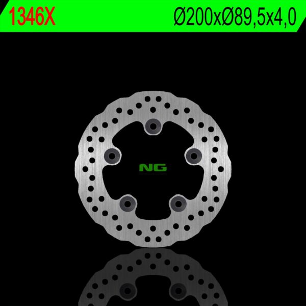 Tarcza Hamulcowa Tył Kymco Grand Dink 125/300 12-15, Like 125/150/200 09-18 (200X89, 5X4,0Mm) (5X10,5Mm) Wave | NG