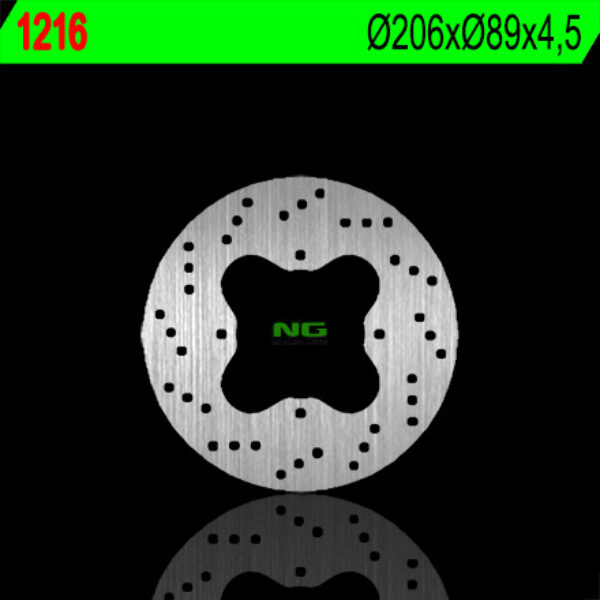 Tarcza Hamulcowa Tył Polaris 325/330/500 ’02-’06 (206X89X4, 5) (4X8,5MM) | NG