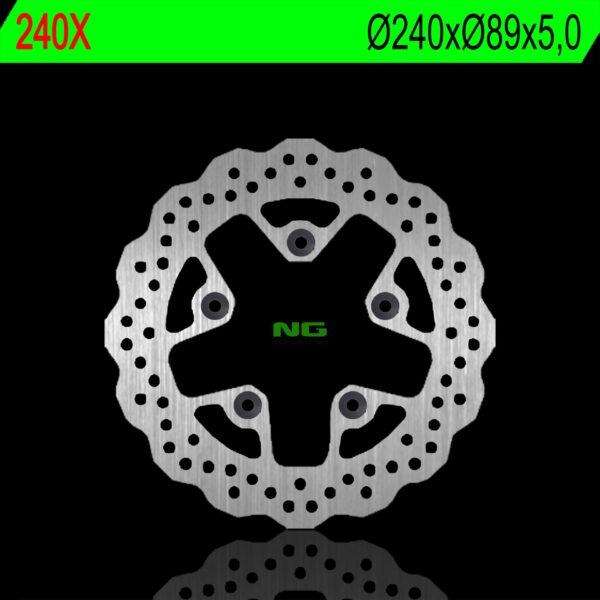 Tarcza Hamulcowa Tył Suzuki GSXR1300 99-07, Gsxf, GSF 600/650/1200, SV 65099-02, Kymco 125/200/300 08-17 (240X89X5,0Mm) (5X10,5Mm) Wave | NG