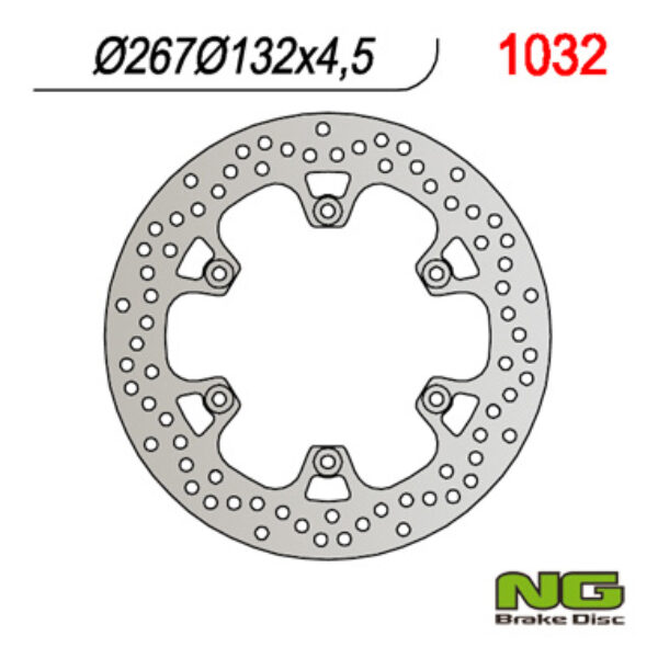 NG Tarcza hamulcowa – YAMAHA T-MAX 500 (267X132X4 (2001-2013) – NG1032