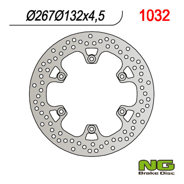 NG Tarcza hamulcowa - YAMAHA T-MAX 500 (267X132X4 (2001-2013) - NG1032