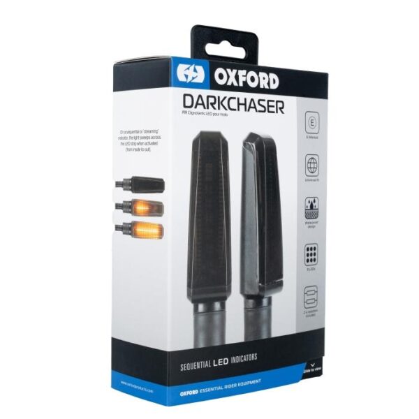 OXFORD 09/2025 KIERUNKOWSKAZY SEKWENCYJNE LED DARKCHASER Z OPORNIKIEM 2 SZTUKI