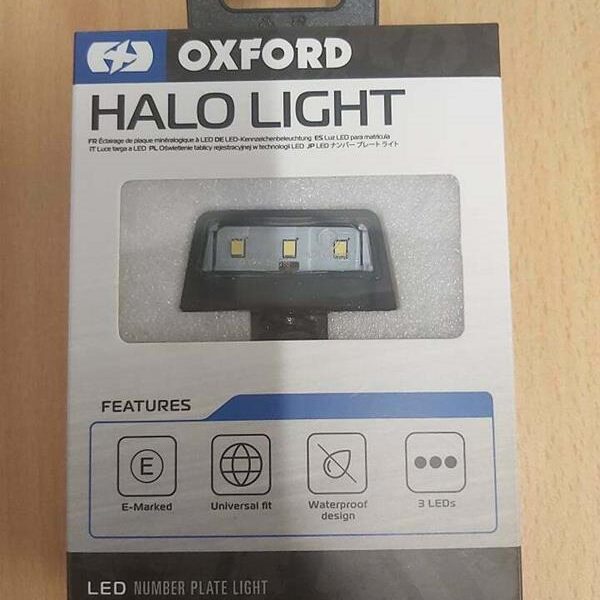 OXFORD PODŚWIETLENIE LED TABLICY REJESTRACYJNEJ HALO – TRZY MOCNE DIODY