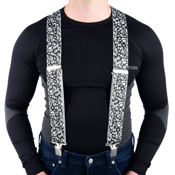 Szelki Przypinane DO Spodni Kolor Czaszki (Stary Kod: OX420) | Oxford