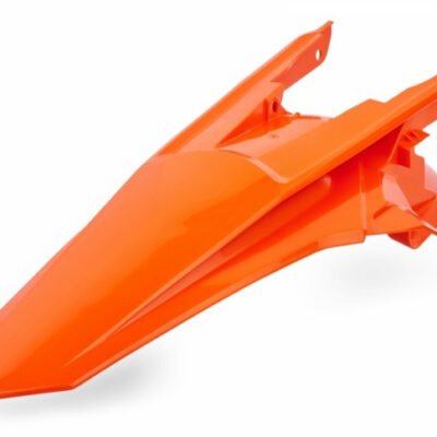 Błotnik Tył (BEZ Boczków) KTM EXC 125/200/250/300/450/500, EXC-F 250/350/450/500 `17-19 Kolor Pomarańczowy (With Pins) | Polisport