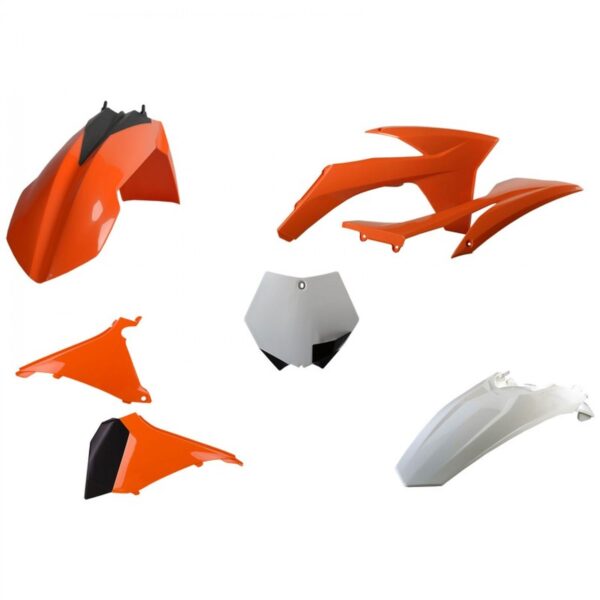 Komplet Plastików KTM SX ’11; XC/XC-F ’11 Kolor Pomarańczowy OEM | Polisport | emotoshop24