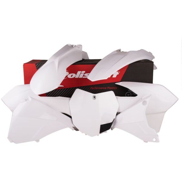 Komplet Plastików KTM EXC/EXC-F ’14-’16 Kolor Biały | Polisport | emotoshop24