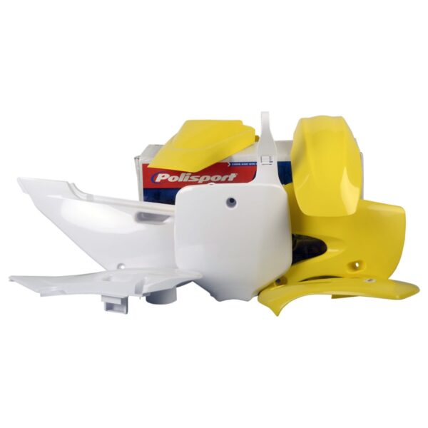 Komplet Plastików Suzuki RM 65 ’03-’05 Kolor OEM Żółty | Polisport | emotoshop24