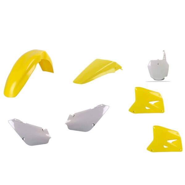 Komplet Plastików Suzuki RM 85 ’02-’25 Kolor OEM Żółty | Polisport | emotoshop24