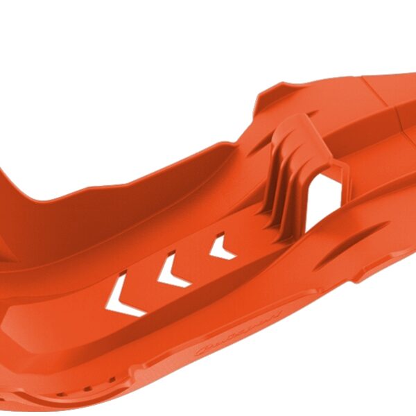 POLISPORT OSŁONA SILNIKA FORTRESS SKID PLATE Z OSŁONĄ PRO-LINK KTM SX-F 250/350 ’16-22′; SXF 450 ’19-22′; HUSQVARNA FC 250/350 ’16-22′ FE 250/350 ’17-23′, FE 450 ’20-’23; FC 450 ’19-’22; GAS GAS MC-F/EF-C ’21-23′ KOLOR POMARAŃCZOWY