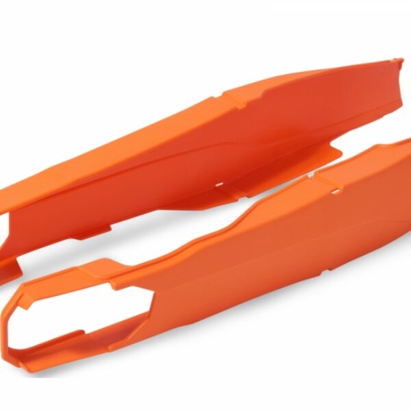 Osłona Wahacza (Komplet) KTM 125/200/250/300 EXC ’12-’23, 250/350/450/500 EXCF ’12-’23 (PDS) Kolor Pomarańczowy | Polisport