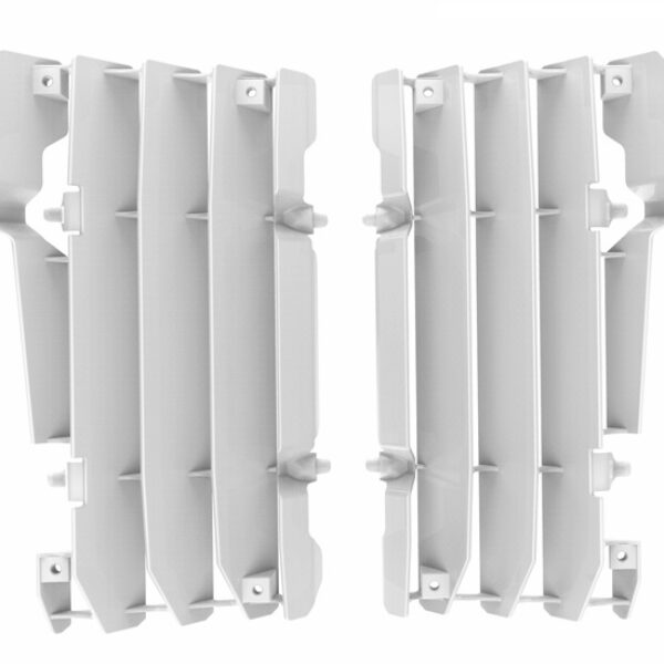 Osłony Chłodnicy (Kratki – Komplet) Beta RR250/300 2T 350/400/450 4T ’13-’19 Kolor Biały | Polisport