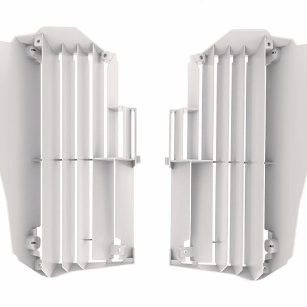 POLISPORT OSŁONY CHŁODNICY (KRATKI – KOMPLET) YAMAHA YZ 250F ’19-’23; YZ 450F ’18-’22; WR 250F ’20-’23; WR 450F ’19-’23 KOLOR BIAŁY