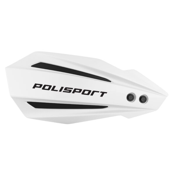 OFERTA Specjalna Osłony RĄK (HANDBARY) MODEL BULLIT z Uniwersalnym Zestawem Montażowym 22/28 Kolor Białe (Opakowanie Zastępcze) | Polisport