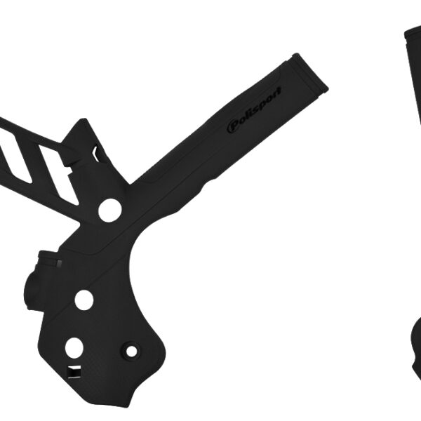 POLISPORT OSŁONY RAMY (KOMPLET) KTM SX/SX-F/XC/XC-F ’11-’15; EXC/EXC-F ’12-’16 KOLOR CZARNY