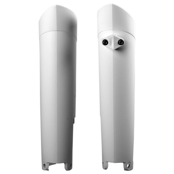 Osłony Teleskopów / Amortyzatorów KTM SX/SX-F/XC/XC-F ’08-’14; EXC/EXC-F/XC-W/XC-F-W ’08-’15, Husqvarna TC/FC ’14; TE/FE ’14-’15 Kolor Biały | Polisport