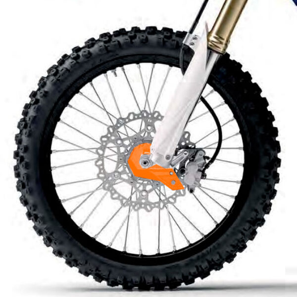 Osłona Dolnej Części Amortyzatora Przód (z Zestawem Montażowym) KTM SX/SX-F/XS/XC-F/EXC/EXC-F 03-14 Kolor Pomarańczowy | Polisport