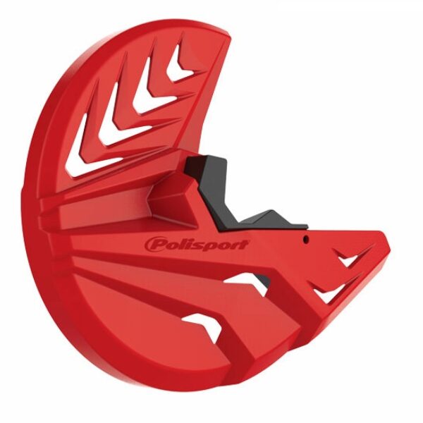 Osłona Tarczy Hamulcowej Przód (z Osłoną Dolnej Części Amortyzatora w Zestawie Komplet NA Obie Strony) Honda CRF 250R ’10-’14; CRF 450R ’10-’14 Kolor Czerwony | Polisport