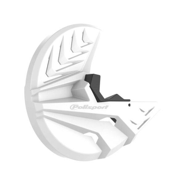 Osłona Tarczy Hamulcowej Przód (z Osłoną Dolnej Części Amortyzatora w Zestawie Komplet NA Obie Strony) Honda CRF 250R ’15-’25; CRF 450R ’15-’25 Kolor Biały | Polisport