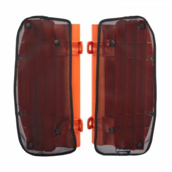 SIATKA Ochronna Chłodnicy Kawasaki KXF250 13-16 Kolor CZARNY | Polisport