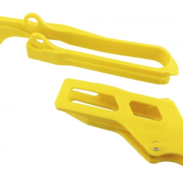 Prowadnica i Ślizg Łańcucha (Komplet) Suzuki RMZ 250 ’12-’18 Kolor Żółty | Polisport | emotoshop24