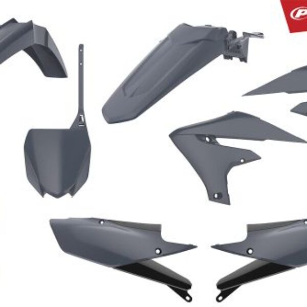 Komplet Plastików Yamaha YZF 250 ’19-’23; YZF 450 ’18-’22 Kolor SZARY | Polisport