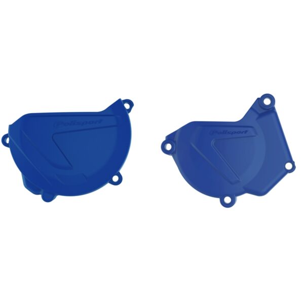 Zestaw Osłona Pokrywy (DEKLA) Alternatora ORAZ Osłona Pokrywy Sprzęgła Yamaha YZ 250 ’05-’26 (8464500003+8463700003) Kolor Niebieski | Polisport | emotoshop24