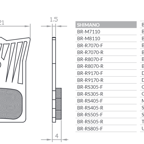 Brenta Klocki hamulcowe – BR528