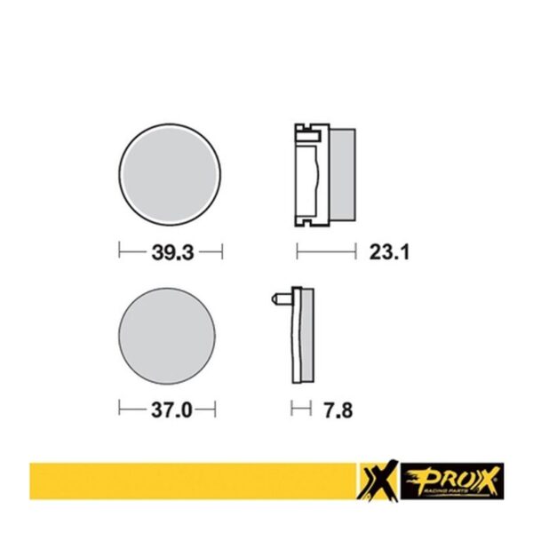 Klocki Hamulcowe KH155 Yamaha YFS 200 Blaster ’91-’02 Tył | ProX