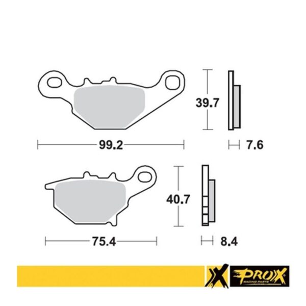 Klocki Hamulcowe KH401 Suzuki RM 85 ’05-22 Tył | ProX