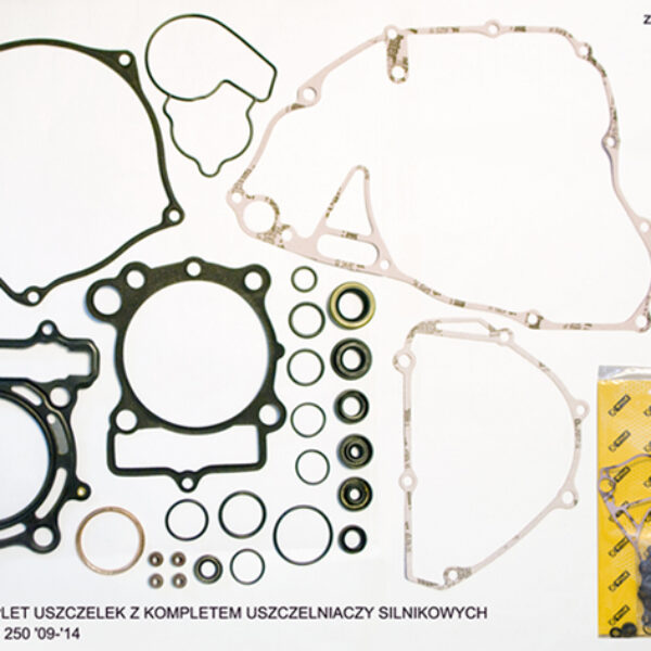 Komplet Uszczelek z Kompletem Uszczelniaczy Silnikowych Kawasaki KXF 250 ’09-’16 | ProX
