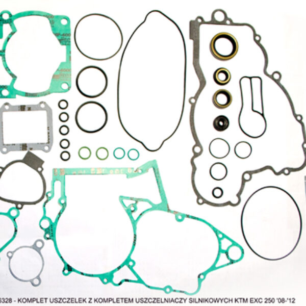 Komplet Uszczelek z Kompletem Uszczelniaczy Silnikowych KTM EXC 250 ’08-’12 | ProX