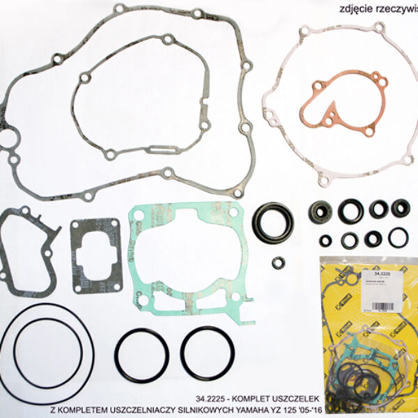 Komplet Uszczelek z Kompletem Uszczelniaczy Silnikowych Yamaha YZ 125 ’05-’21 | ProX
