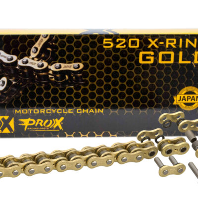 Drive Chain 520 X-Ring Gold 120 Links Gold Color (Open + Master Link) (37.8Kn)