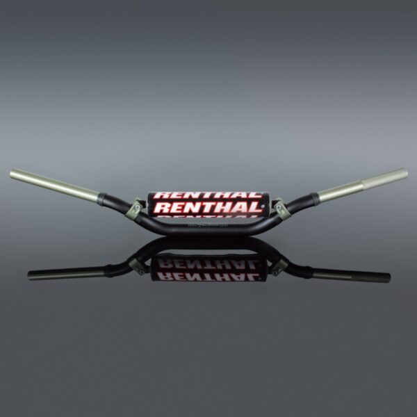 Kierownica 1, 1/8 Cala (28,6Mm) MX Twinwall 918 Handlebar Black CR High/Ricky Johnson Padded Kolor Czarny z Gąbką | Renthal