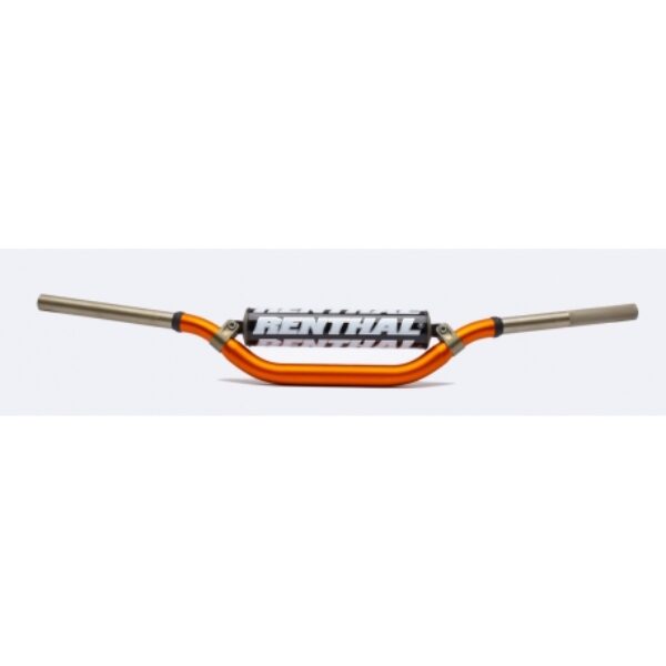 Kierownica 7/8 CALA (22MM) MX MINI Handlebar ORANGE Kawasaki KX 65 02-16 PADDED Kolor Pomarańczowy z Gąbką | Renthal