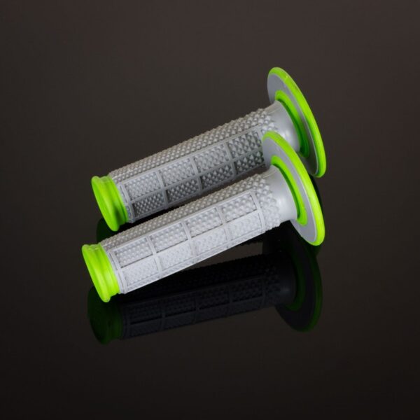 Manetki MX DUAL Compound Tapered GREEN H/Waff, Dwuskładnikowe, Kolor Szary/Zielony | Renthal