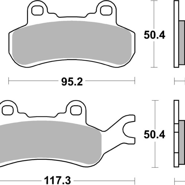 SBS Klocki hamulcowe – CAN-AM MAVERICK 900 (2017-2021) – 957PSI
