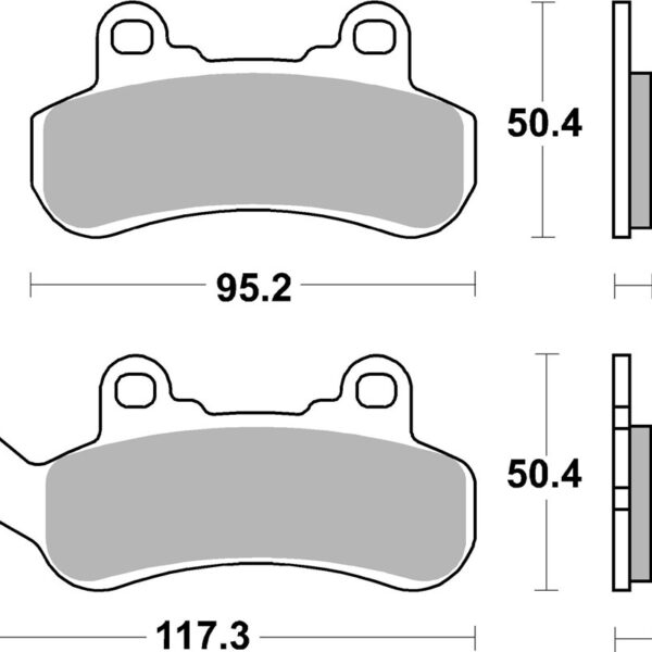 SBS Klocki hamulcowe – CAN-AM MAVERICK 900 (2017-2021) – 956PSI