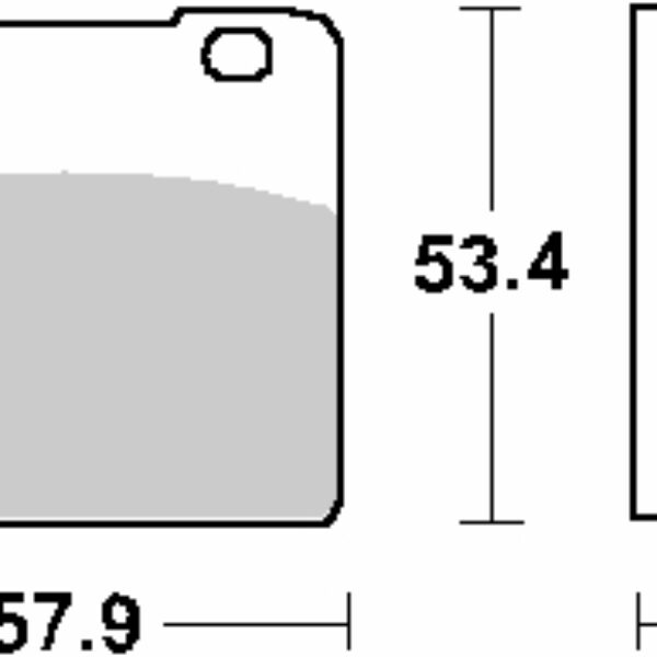 SBS Klocki hamulcowe – 577HF