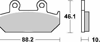 SBS Klocki hamulcowe - 647HF