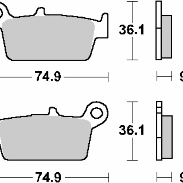 SBS Klocki hamulcowe – 604RSI