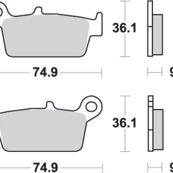 SBS Klocki hamulcowe – 604SI