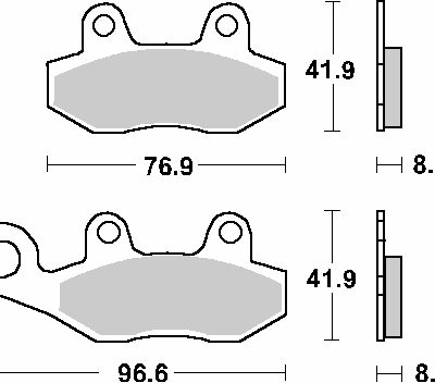 SBS Klocki hamulcowe - 611LS