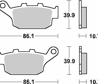 SBS Klocki hamulcowe - 614HF