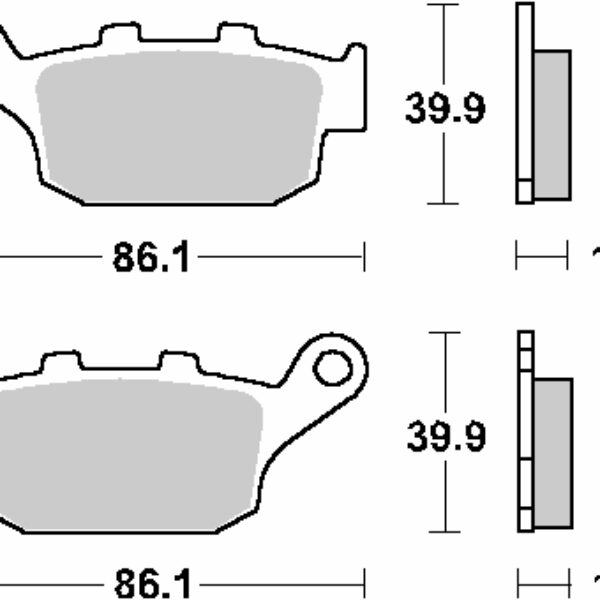 SBS Klocki hamulcowe – 614HF