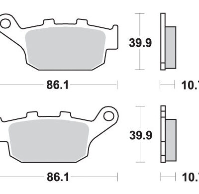 SBS Klocki hamulcowe - 614LS