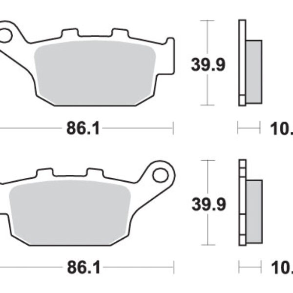 SBS Klocki hamulcowe – 614LS
