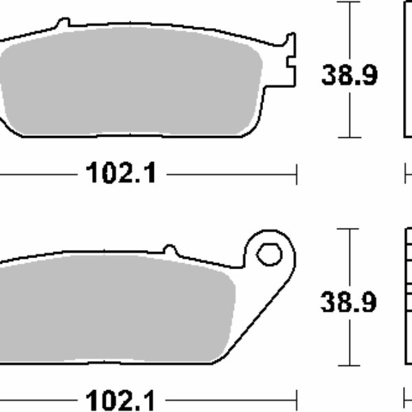 SBS KLOCKI HAMULCOWE KH142 / KH226 CERAMIC KOLOR CZARNY | emotoshop24